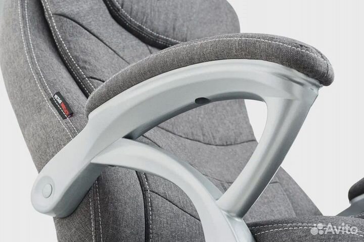 Кресло Патрик Patrick (до 250 кг.) серая ткань