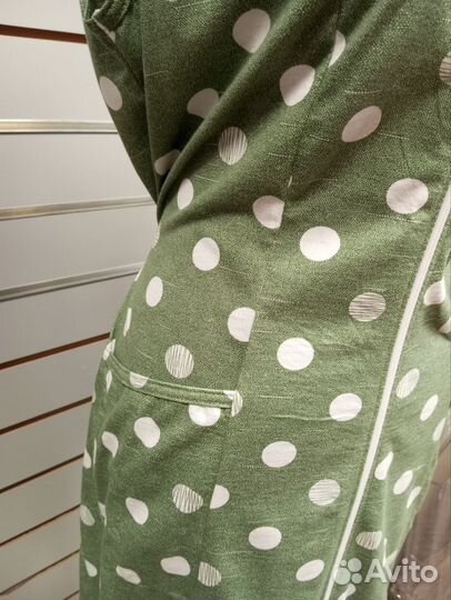 Халат женский большие размеры в горох