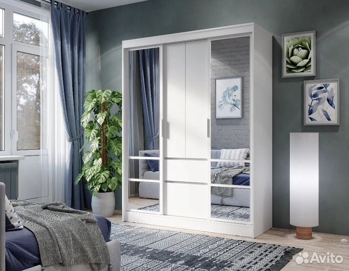 Шкаф купе Агата 1,6м