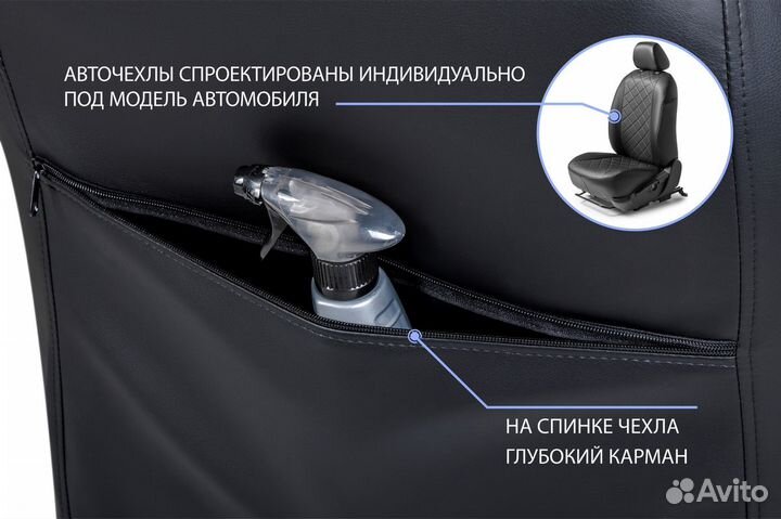 Авточехлы Ромб Chevrolet Aveo седан, хэтчбек 11-15