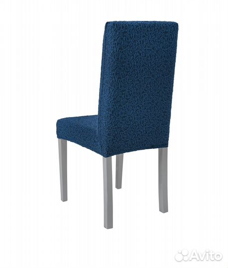 Чехлы на стулья со спинкой универсальные, Индиго