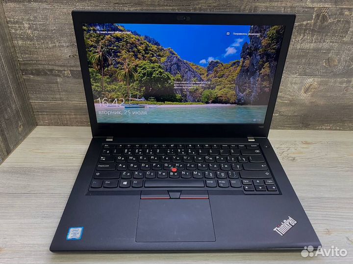 Ноутбук Lenovo T480 в коробке на гарантии