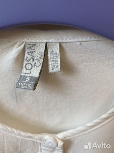 Блузка белая 110