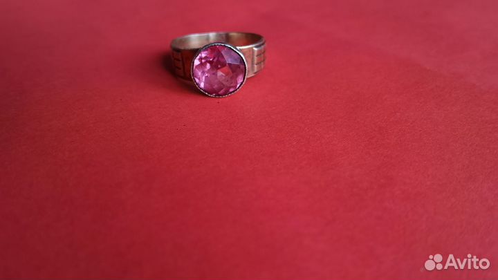 Серебряное кольцо СССР с александритом