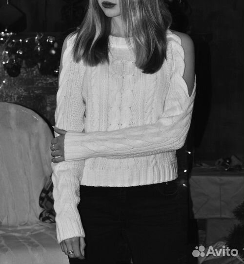 Свитер Amisu кремового цвета размера S