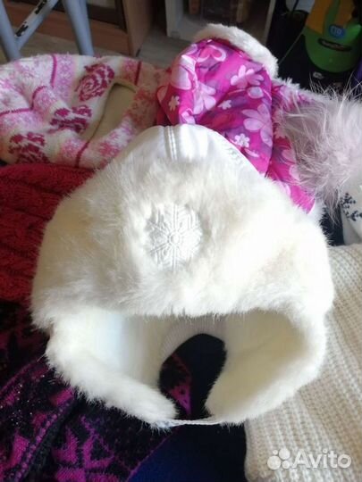 Зимние, осенние шапки, варежки для девочки 52-56р