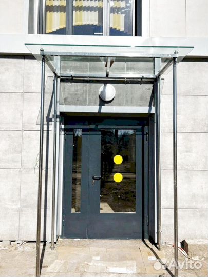 Козырек со стеклом