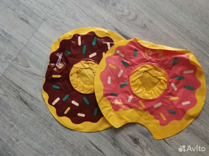 Надувной пончик круг для плавания