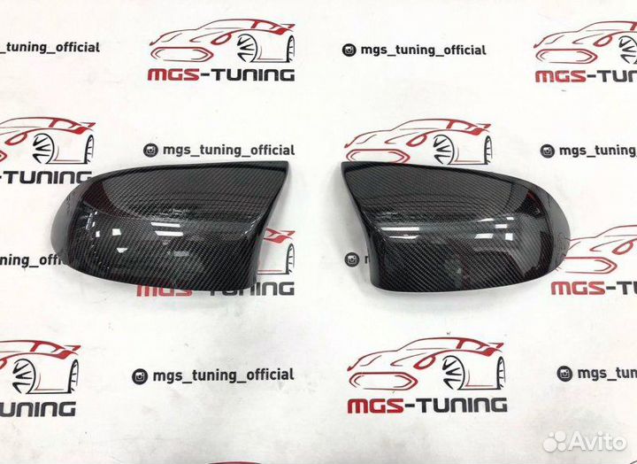 Крышки зеркал на BMW X5 M F85 карбон