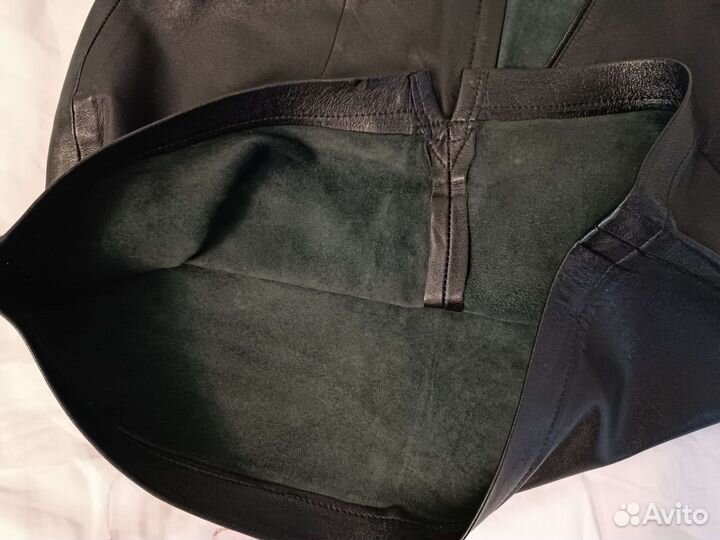 Юбка натуральная кожа 44р