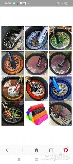 Защитный чехол для спиц мотоцикла