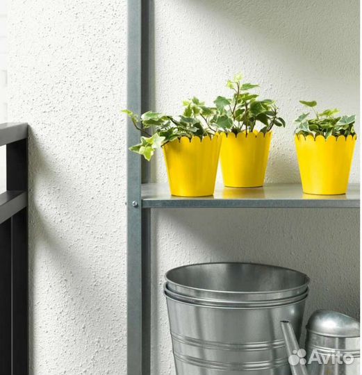 Кашпо соммар, Д/дома/улицы розовый/желтый (9 см)