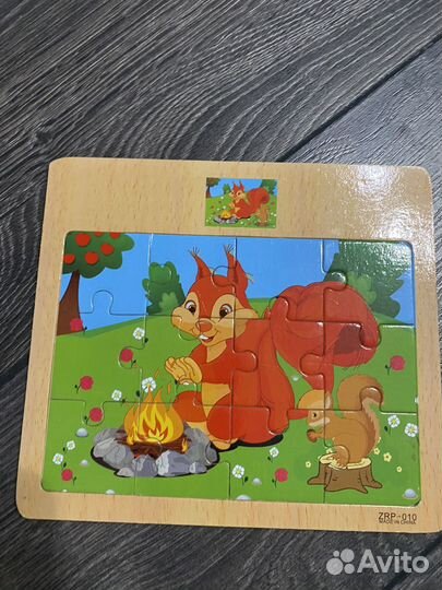 Деревянные пазлы развивающие игрушки