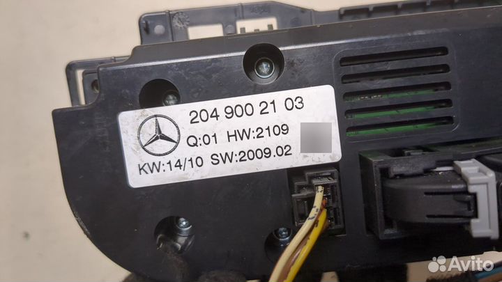 Переключатель отопителя Mercedes C W204, 2010