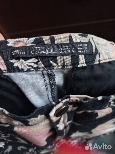 Брюки Zara с рисунком