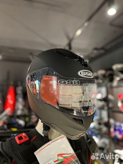 Шлем модуляр GSB G-339 black matt