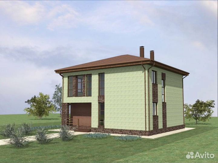 Домокомплект 158,4 кв.м из теплоэффективных блоков