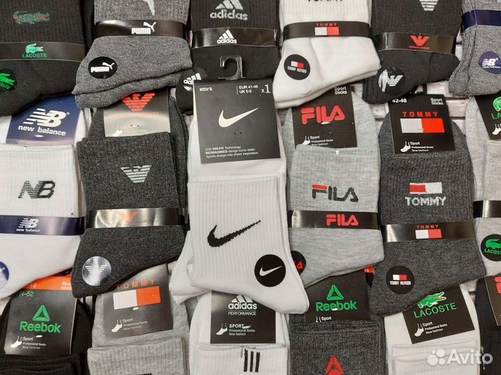 Носки Nike Adidas Puma Reebok