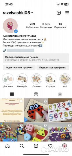 Готовый бизнес развивающие игрушки