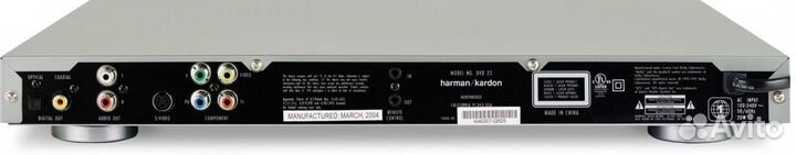 Harman Kardon CD/DVD 22 USA черный двд/сд-плеер