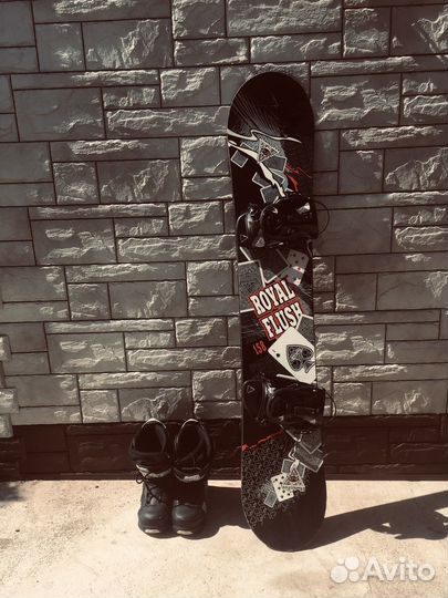 Сноуборд комплект мужской доска и ботинки