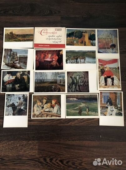 Открытки художественные. наборами. СССР