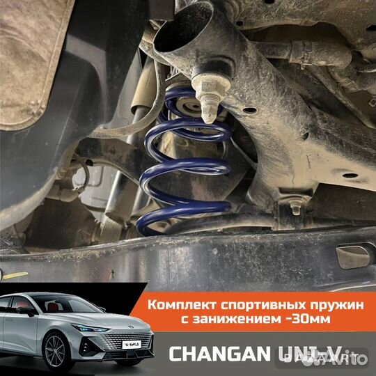 Спортивные пружины с занижением -30 changan UNI-V