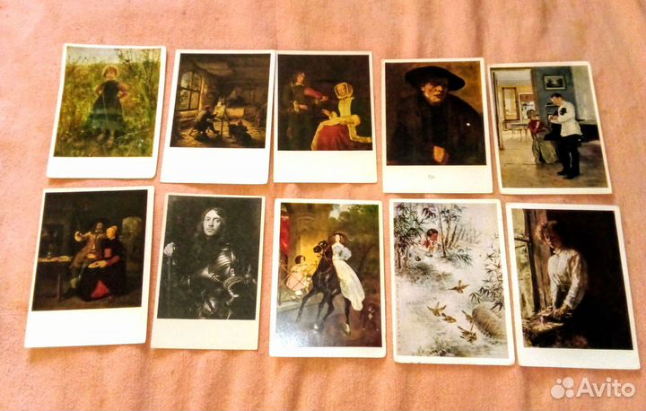 Открытки почтовые Искусство Картины СССР Живопись