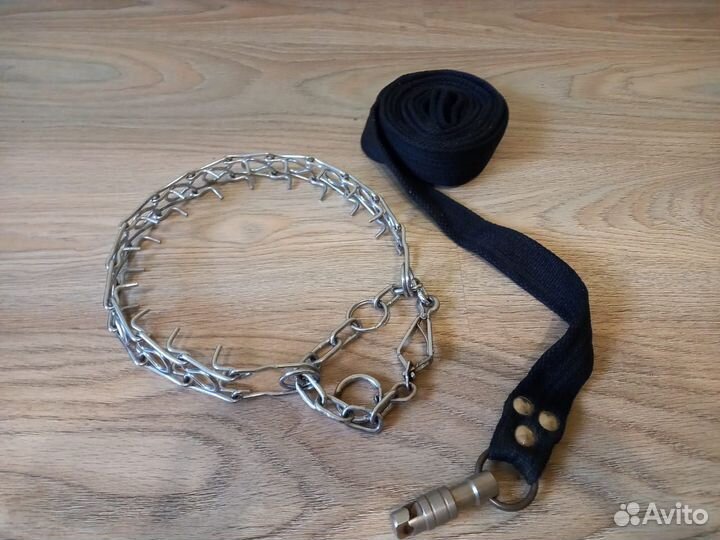 Поводок и ошейник на крупную собаку