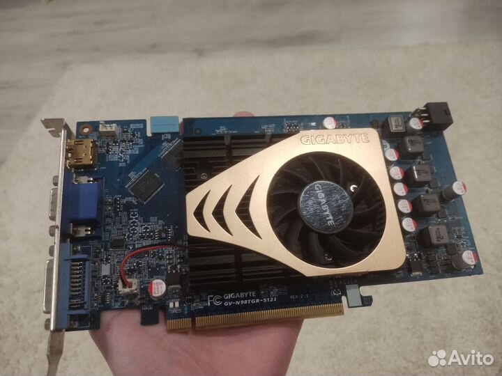 Видеокарта gigabyte gv-n98tgr-512i