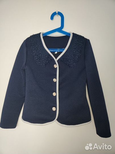 Продам Жакет на девочку темно синего цвета