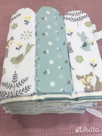 Бортики в детскую кроватку новые