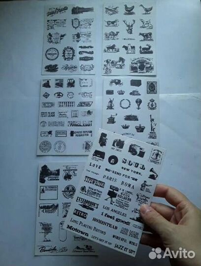Новый набор стикеры наклейки декор