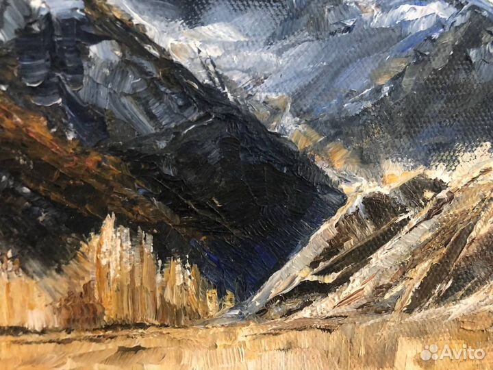 Картина маслом пейзаж 20х20