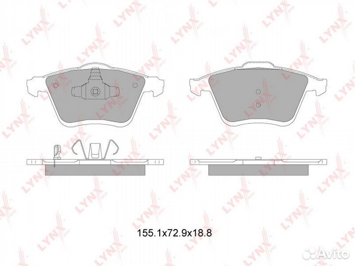 Колодки тормозные дисковые lynxauto BD-5127