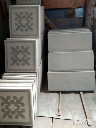 Тротуарная плитка, бордюр