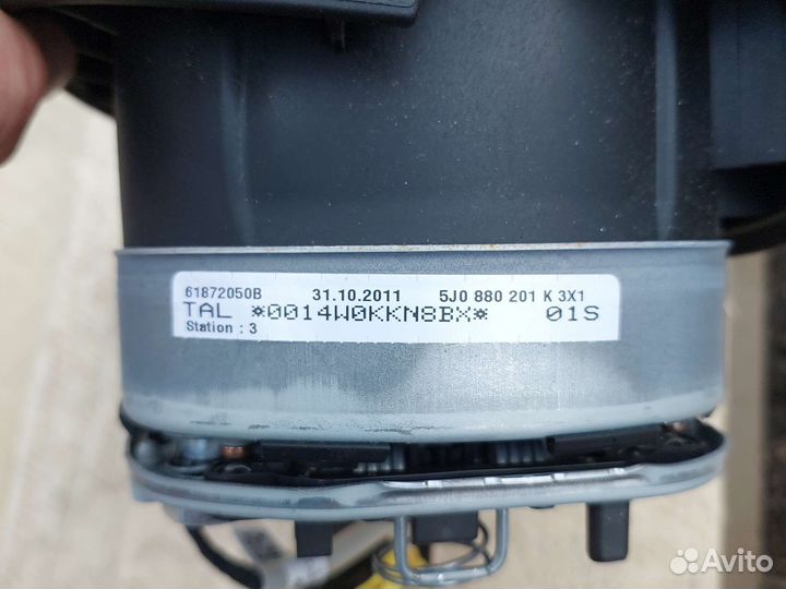 Airbag руля Skoda Fabia 2 5J0880201K