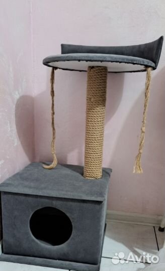 Когтеточка домик для кошки бу