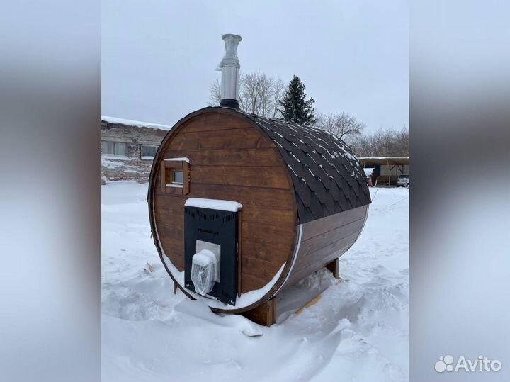 Баня бочка 2 м