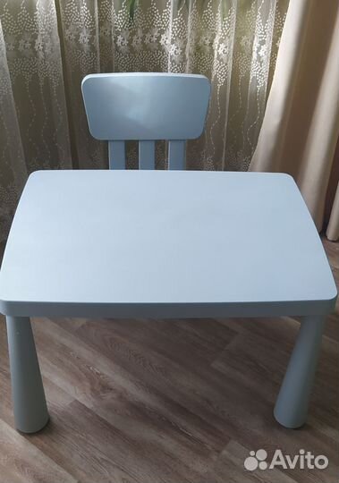 Детский стол и стул IKEA mammut