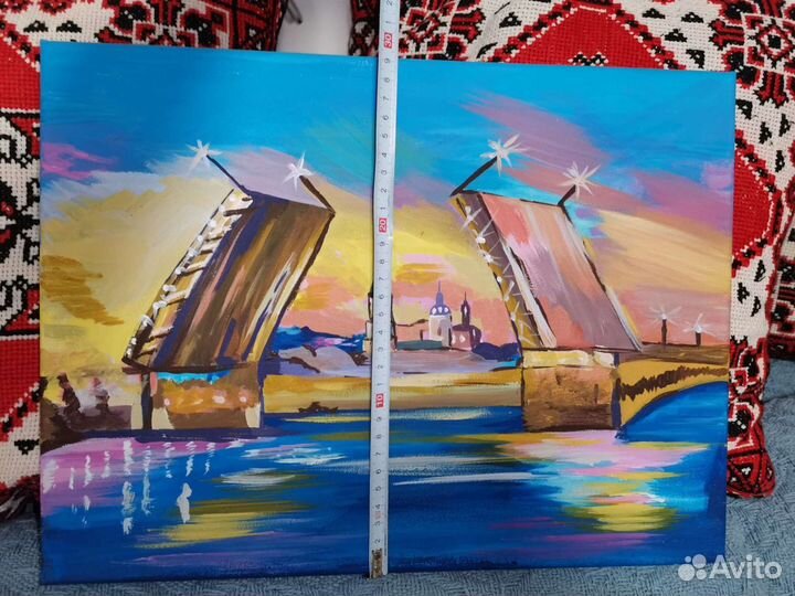 Картина на холсте. Санкт-Петербург. подарок