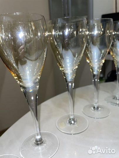 Фужеры вазы цветное стекло раритет