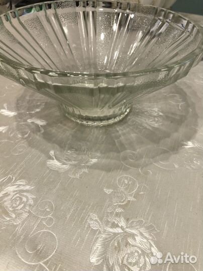 Ваза для фруктов стекло СССР