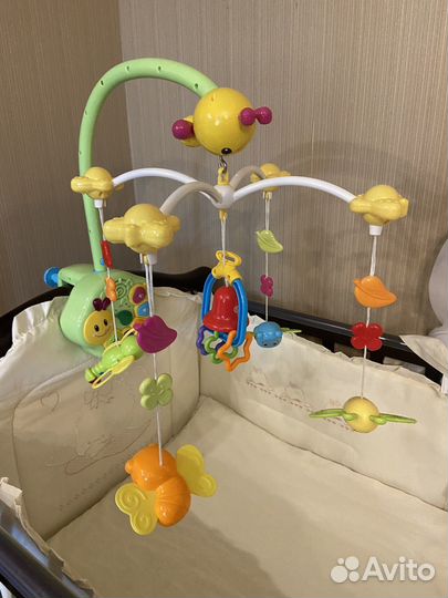 Детский мобиль карусель лесная полянка