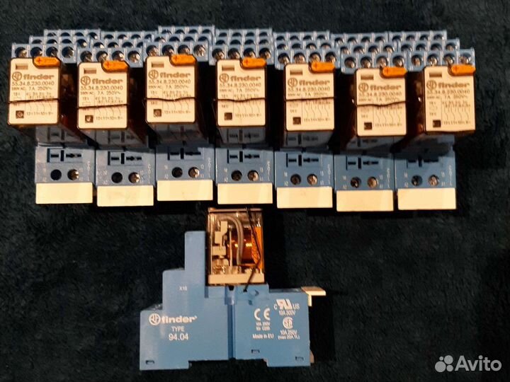 Розетка под реле finder 94.04; 95.05. Реле к ним