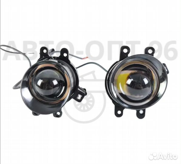 Противотуманки Bi-Led линзы Toyota белый свет