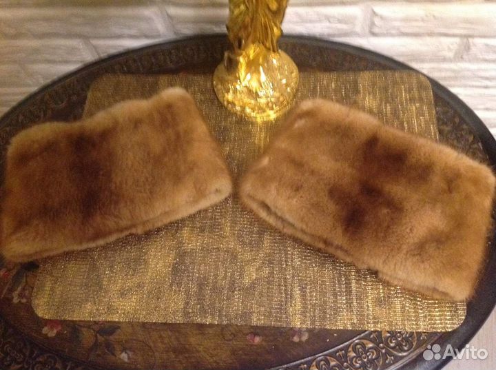 Комплект воротник и манжеты из норки