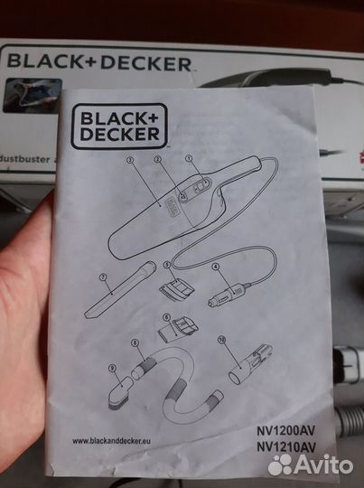 Пылесос для автомобиля black+decker