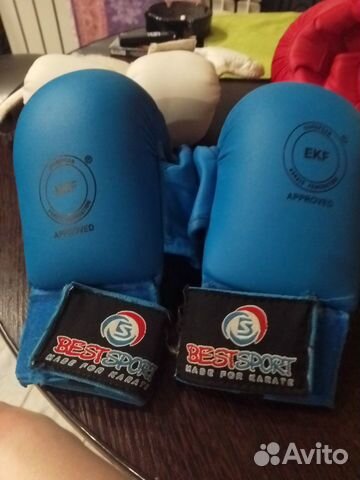 Перчатки для карате детские/ защита паха