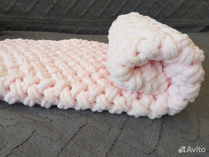 Детский плед из пряжи Alize Puffy